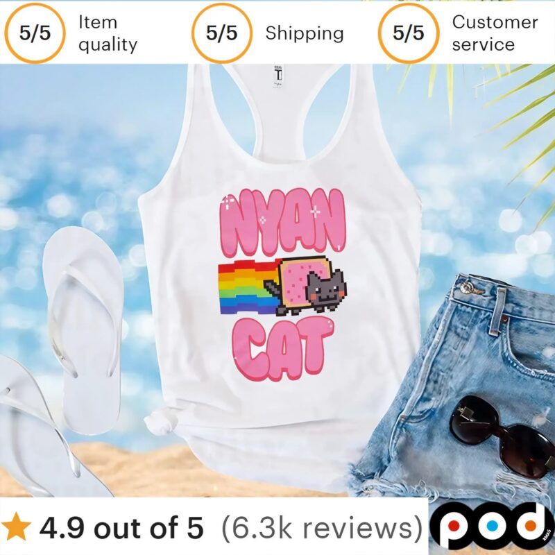 Nyan Cat Logo T Shirt