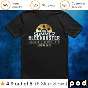 Aew Summer Blockbuster Portland T Shirt
