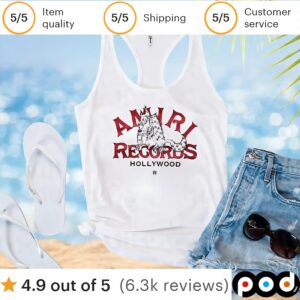 Amiri Records Hollywood t shirt
