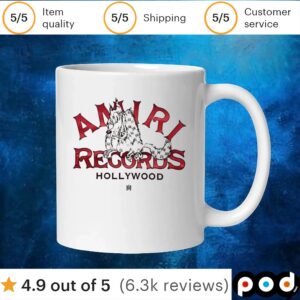 Amiri Records Hollywood t shirt