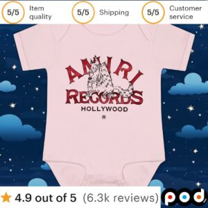 Amiri Records Hollywood t shirt