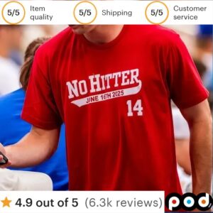 Arkansas Baseball 14 No Hitter June 16th 2025 Shirt