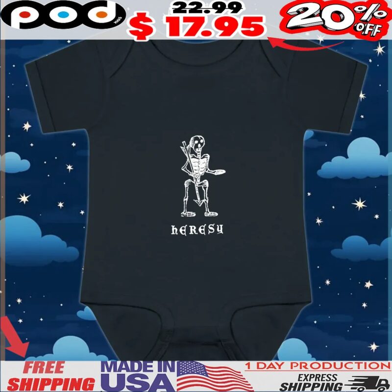 Louis Tomlinson Wearing Heresy Skeleton T Shirt
