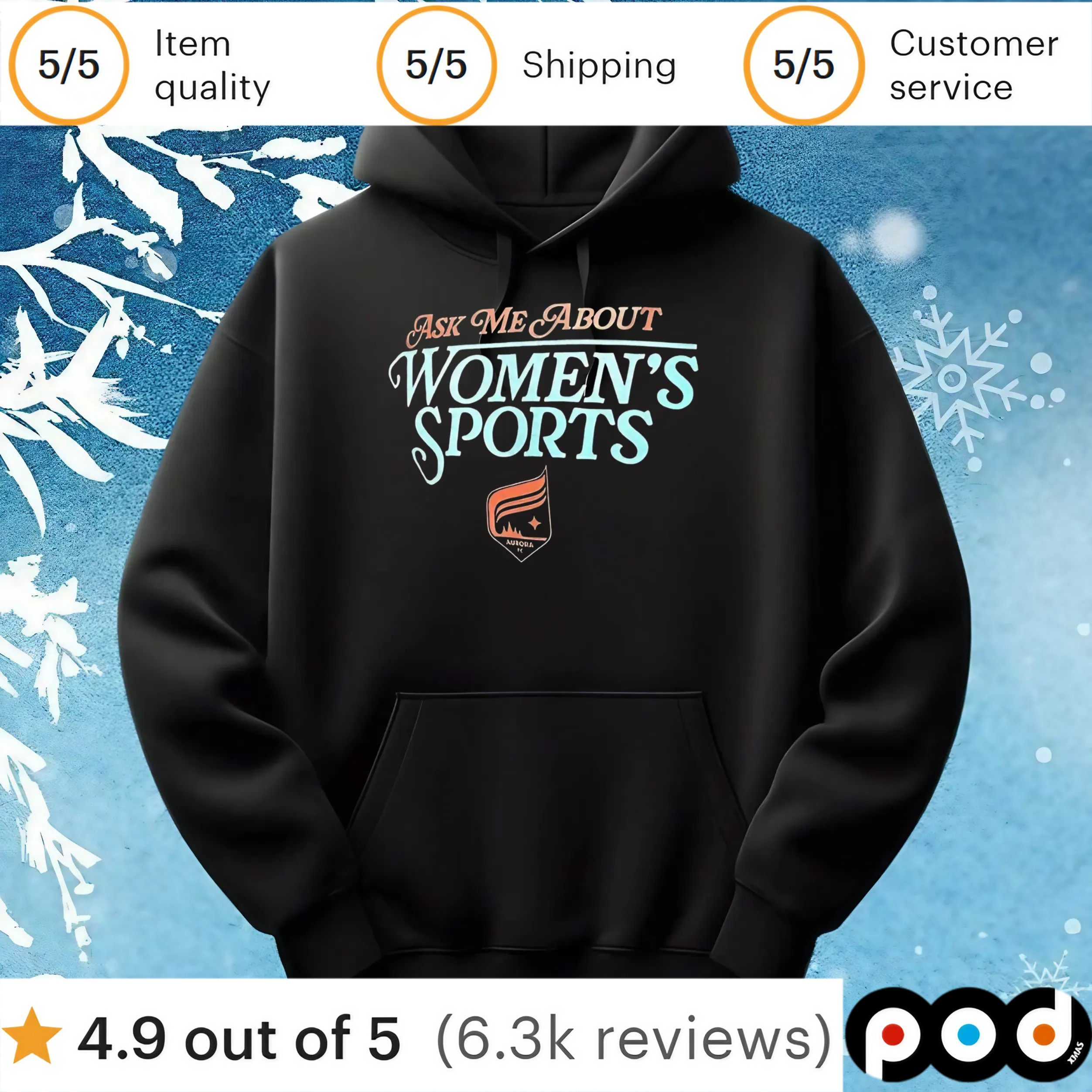 Ask me about women’s sports Aurora FC t shirt