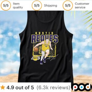 Austin Reaves Los Angeles Lakers shattered t shirt