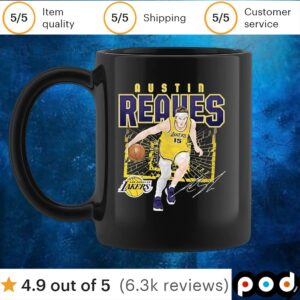 Austin Reaves Los Angeles Lakers shattered t shirt