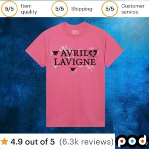 Avril Lavigne Hearts and Stars T Shirt