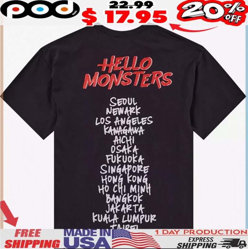 Babymonster Group Portrait Hello Monsters Location List T Shirt