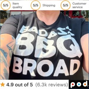Badass Bbq Broad T Shirt