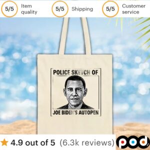 Barack Obama police sketch of Joe Biden’s autopen t shirt