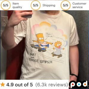 Bart And Maggie Simpson Stop It, I Got You The Simpsons Vintage T Shirt