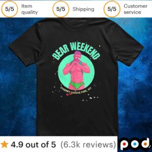 Bear Weekend Cherry Grove Fire NY t shirt