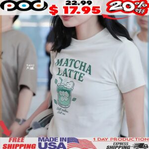 Becky Armstrong Wearing Matcha Latte T Shirt