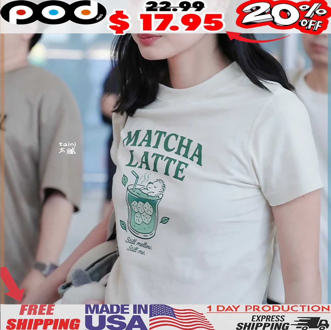 Becky Armstrong Wearing Matcha Latte T Shirt