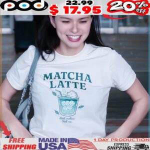 Becky Armstrong Wearing Matcha Latte T Shirt