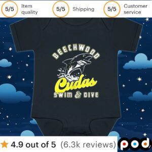 Beechwood cudas swim and dive fish t shirt