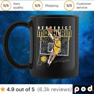 Bennedict Mathurin Indiana Pacers Shattered T Shirt
