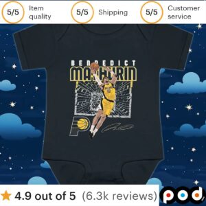 Bennedict Mathurin Indiana Pacers Shattered T Shirt