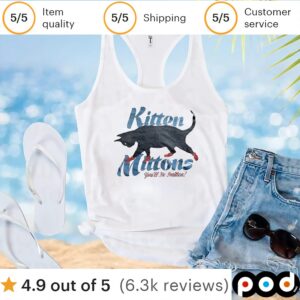 Black cat kitten mittens you’ll be smitten t shirt