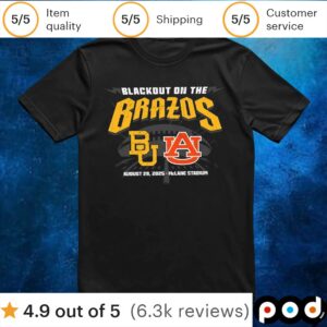 Blackout On The Brazos August 29, 2025-mclane Stadium T Shirt