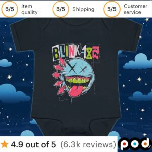 Blink-182 Green Teeth Smile Logo T Shirt