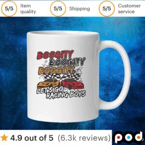 Boogity let’s go racing boys t shirt