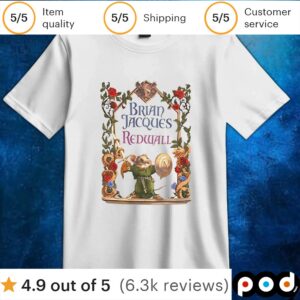 Brian Jacques Redwall Mouse t shirt