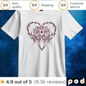 Bullet For My Valentine Metal Heart T Shirt