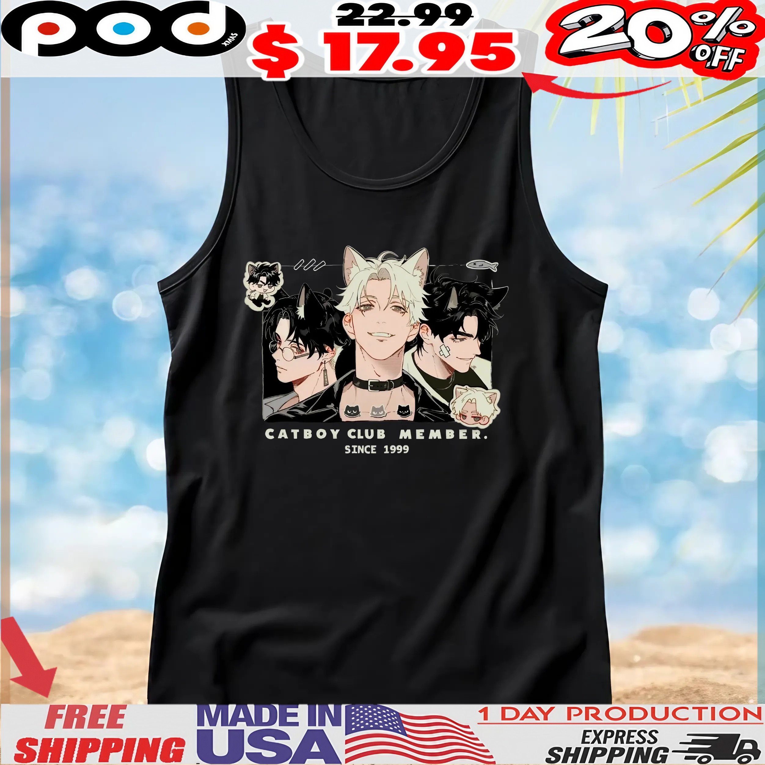 CATBOY CLUB MEMBER SINCE 1999 T Shirt CATBOY CLUB MEMBER SINCE 1999 T Shirt