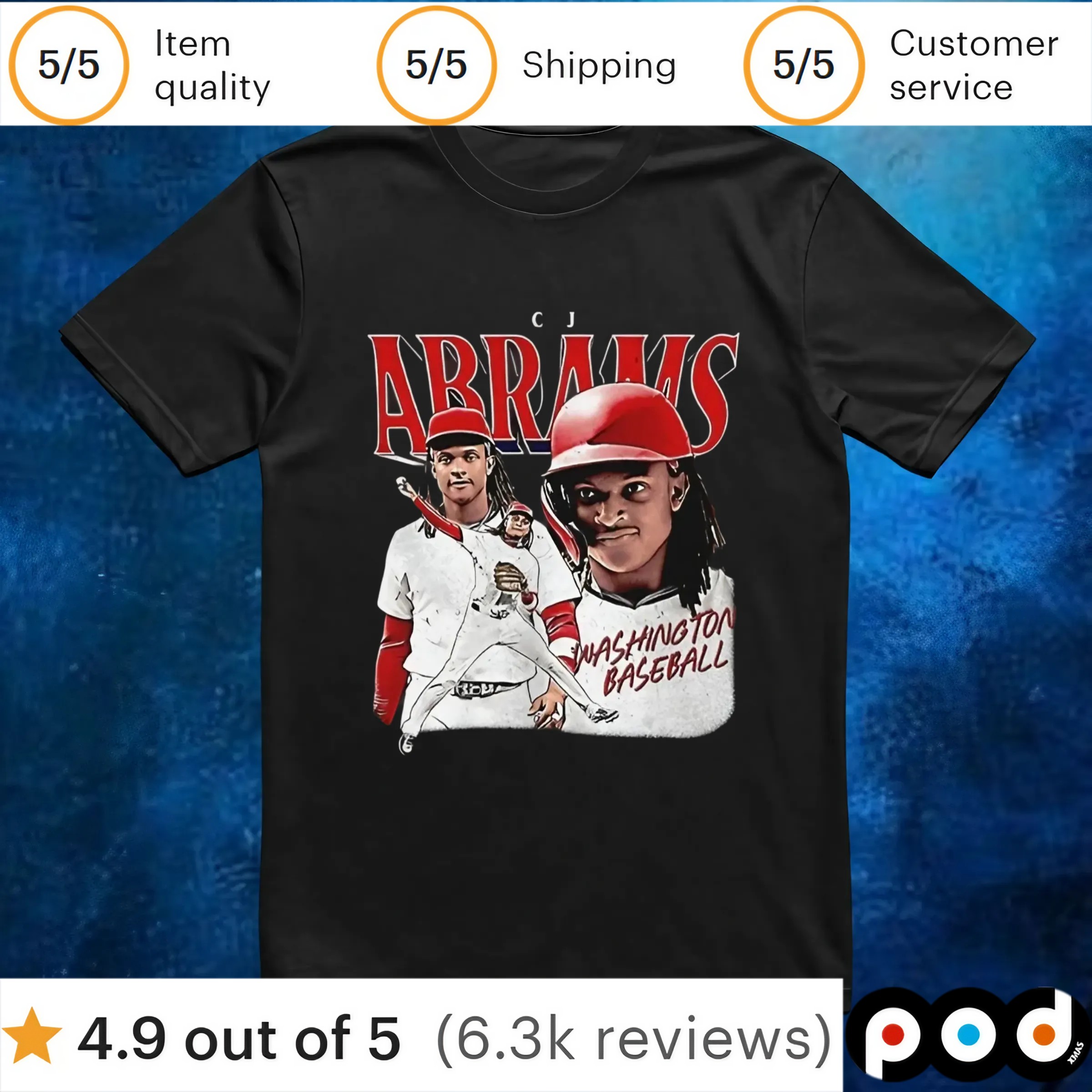CJ Abrams Washington Nationals vintage t shirt
