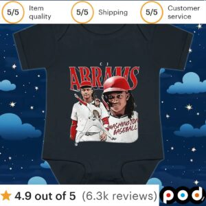 CJ Abrams Washington Nationals vintage t shirt