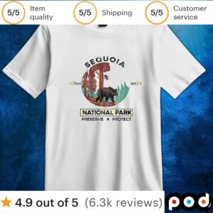 California National Park Sequoia t shirt