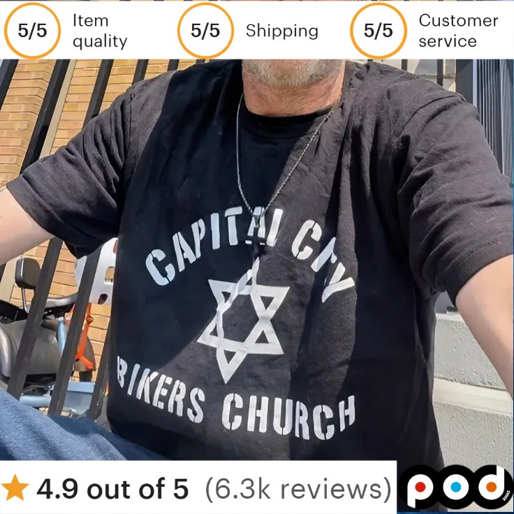Capital City Bikers Church T Shirt
