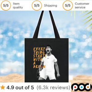 Carlos Alcaraz everything starts with a dream t shirt