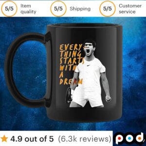Carlos Alcaraz everything starts with a dream t shirt