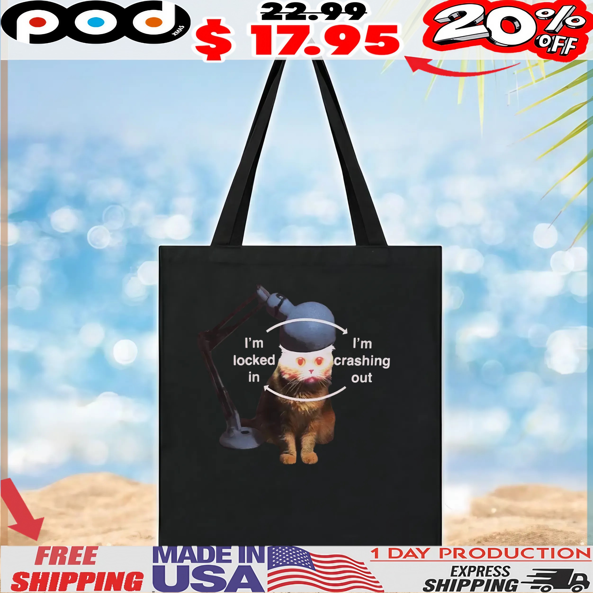 Cat And Lamp I'm Locked In I'm Crashing Out T Shirt Cat And Lamp I'm Locked In I'm Crashing Out T Shirt