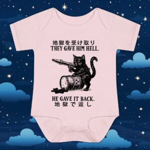 Cat They Gave Him Hell He Gave It Back T Shirt