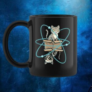 Cat in quantum superposition shirt