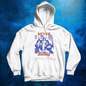 Cat lady never lonely t shirt