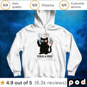 Cat of feral and free t shirt
