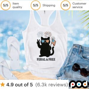 Cat of feral and free t shirt
