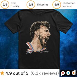 Chet Holmgren Oklahoma City Thunder scream signature t shirt