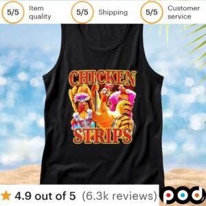 Chicken Strips Collage T Shirt