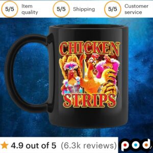 Chicken Strips Collage T Shirt