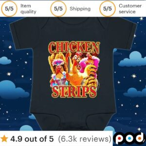 Chicken Strips Collage T Shirt