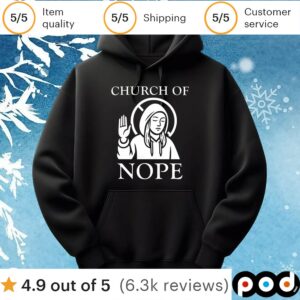 Church of nope t shirt
