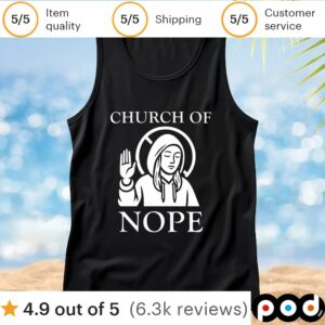 Church of nope t shirt