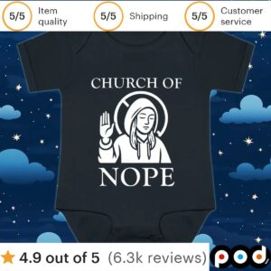 Church of nope t shirt