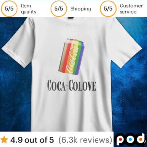 Coca-Colove is love Cola pride month t shirt