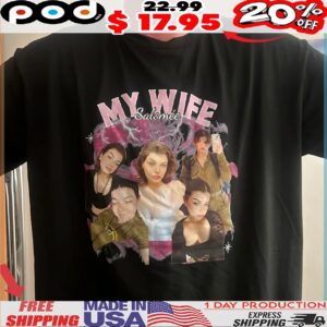 Custom Photo My Wife Vintage Bootleg Style T Shirt